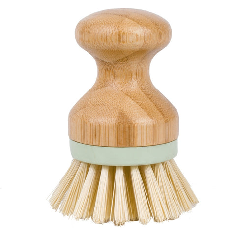 Multifunctional Tool Kitchen Cleaning Brush Wooden Handle Dish Scrubber Pot Pan Dishwasher, Solid wood Brush