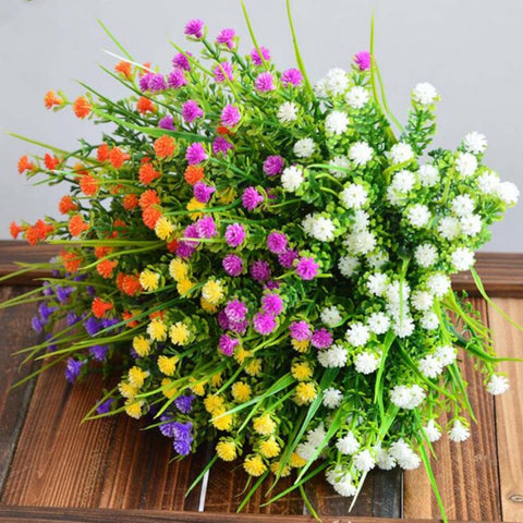 5 Branches Simulation Plastic Starry Rose Simulation Bouquet Home Decoration Flower