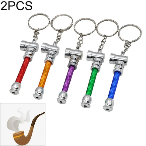 2 PCS 70mm Metal Rolling Machine Tobacco Roller Cigarette Maker For Paper, Keychain