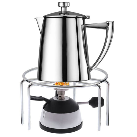 Mini Gas Burner with Ceramic Flame Head Coffee Heater Maker Coffee Stove Siphon Pot, Mini Gas Burner