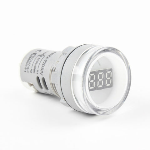 AD16-22DSV  Mini Digital Display 60-500V General Indicator AC Voltmeter, Open Hole: 22mm, 60-500V Yellow, 60-500V Blue, 60-500V White, 60-500V Red, 60-500V Green