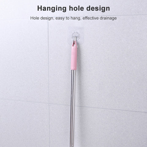 Stainless Steel Long Handle Toilet Brush Toilet Cleaning Brush, Triangle Shape Base, Diamond Shape Base