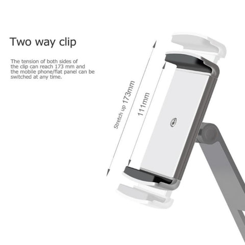 AP-7X Universal Aluminum Stand Desk Mount Holder for 4.7-9.7 inch Phone & Tablet PC