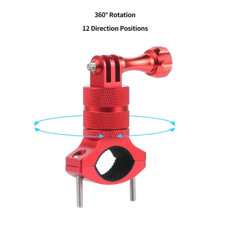 Aluminum Alloy Bicycle Mounting Bracket Bicycle Clip For Action Camera, Black, Red, Blue