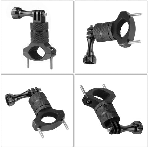 Aluminum Alloy Bicycle Mounting Bracket Bicycle Clip For Action Camera, Black, Red, Blue