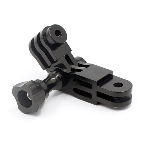 Action Camera Universal Aluminum Alloy Three-way Adjustment Arm 360 Degree Adapter, Red, Blue, Black