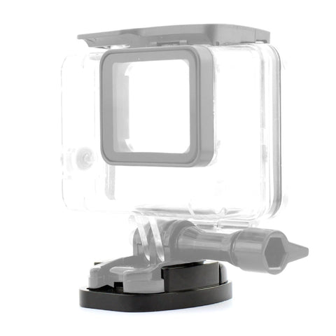 4 Holes Aluminum Quick Release Tripod Mount Base For Sports Camera, Black, Black Embedded Nut