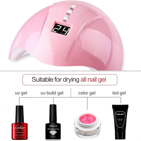 36W UV Led Lamp Nail Dryer 12 Leds for Nail Machine Curing 30s/60s/99s Timer USB Connector