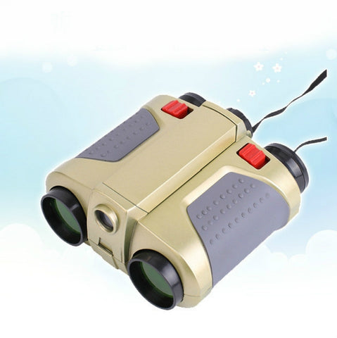Children Night Vision Device 4X30 Binoculars with Lights Adjustable Focus Telescope, 4X30