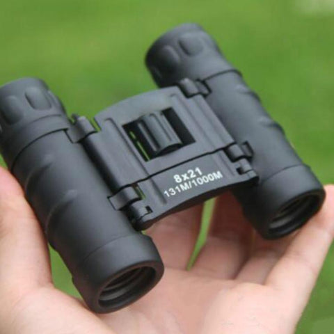 Compact 8X21 Telescope Full Optical Green Film HD Binocular Low Light Level Night Vision Telescope, 8X21