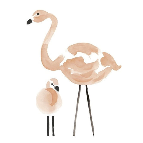 Children Room Balloon Flamingo Cartoon Wall Stickers Kindergarten Early Education Center Decoration Painting, Flamingo, Balloon