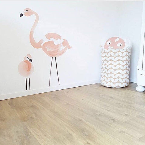 Children Room Balloon Flamingo Cartoon Wall Stickers Kindergarten Early Education Center Decoration Painting, Flamingo, Balloon