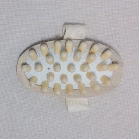 Soothing Body Massage Brush Wood Balloon Cushion Massager