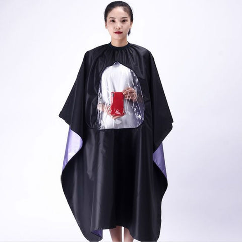 Waterproof Transparent and Visible Increase Haircut Cloth Adult Haircut, Waterproof Haircut