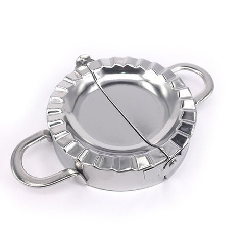 Stainless Steel Dumpling Maker Dough Cutter Dumpling Mould Kitchen Accessories Pastry Tools, Large 9.7cm with White Box, Small 7.7cm with White Box, 8.3 Dumplings Round Knife, 7.3 Dumplings Round knife