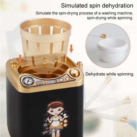 Mini Multifunction Kids Washing Machine Toy Beauty Sponge Brushes Washer