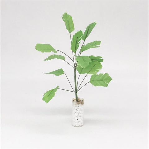 3 PCS 1:12 Mini Doll House Dollhouse Plant Model Foreign Toy Vase Banana Green Tree, 3 PCS Banana Green Tree
