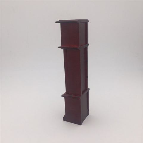 1:12 Mini House Toy Simulation Mahogany Vintage Clock, Vintage Clock