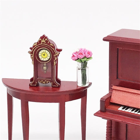 1:12 Mini House Toy Simulation Classical Retro Vintage Clock, Classical Vintage Clock
