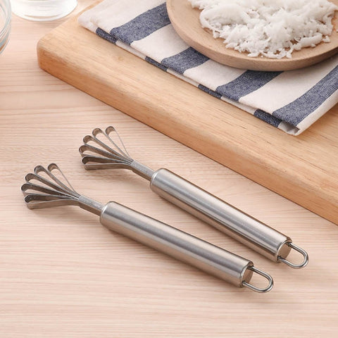 Stainless Steel Copra Planer All Steel Handle Coconut Planing Fish Scale Planer Seeder