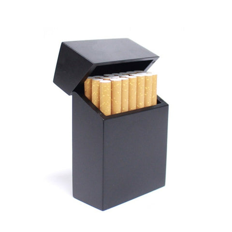 Creative Wooden Cigarette Case Magnet Adsorption Clamshell Cigarette Case, Black, Carbonized Bamboo, Rosewood, Cherry Wood