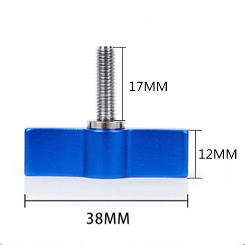 10PCS T-shaped Screw Multi-directional Adjustment Hand Screw Aluminum Alloy Handle Screw, M4, M5, M6