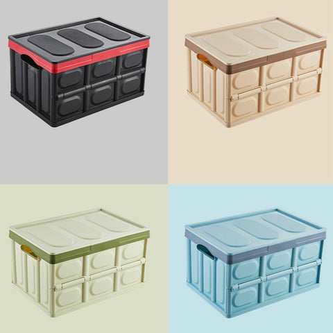 Car Trunk Storage Box Foldable Car Plastic Storage Box, L, S