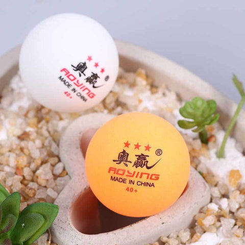 ROYING 10 PCS Professional ABS Table Tennis Training Ball, Diameter: 40mm, White 2Stars, Orange 2Stars, White 3Stars, Orange 3Stars