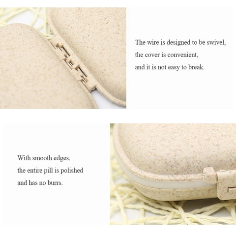 3 PCS 8-Grid Double-layer Portable Mini Straw Pill Storage Box