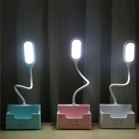 Student USB Charging Bedroom Touch LED Eye Protection Multifunctional Creative Desk Lamp, With Fan, Without Fan