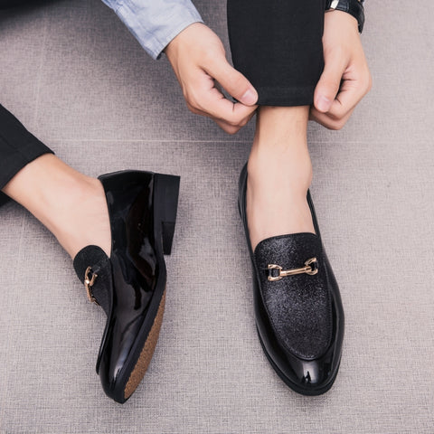 British Style Pointed Shoes Versatile Casual Shoes Slip-on Men Shoes, 38, 39, 40, 41, 42, 43, 44