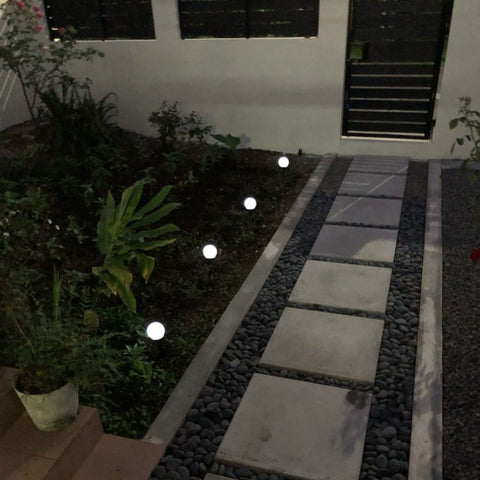 2 PCS Waterproof Outdoor Bulb Solar Ground Light Lawn Landscape Decoration
