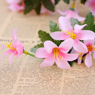Artificial Flower Wall Hanging Lily Flower Vine Basket Flower Party Decorations