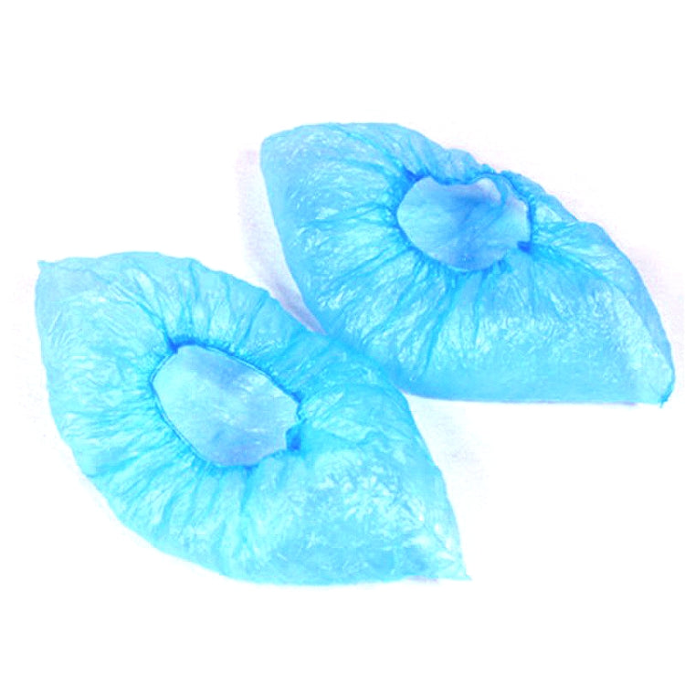 100 PCS Rainy Day Disposable Plastic CPE Thick Outdoor Shoe Cover, 3g, 1.5g