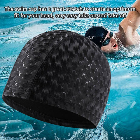 Adult Crescent PU Waterproof Comfortable Earmuff Swimming Cap, Adult Swimming Cap(Silver Grey), Adult Swimming Cap(Dark Blue), Adult Swimming Cap(Pink), Adult Swimming Cap(Black), Adult Swimming Cap(Sky)