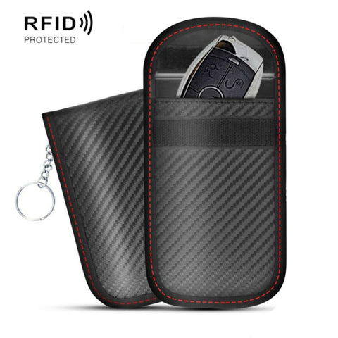Antimagnetic RFID Car Key Mobile Phone Bag Shielding Set Radiation Cell Phone Pocket, 2 PCS 13 x 8.5cm