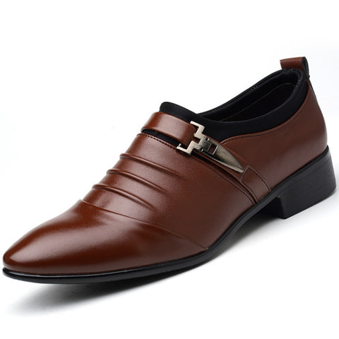 Men Set Business Dress Shoes PU Leather Pointed Toe Oxfords Shoes, 47, 48