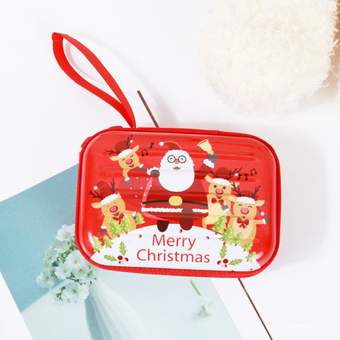 Christmas Cartoon Coin Purse Creative Square Storage Box Key Case, Type 5, Type 6, Type 2, Type 1, Type 3, Type 4