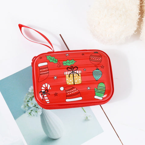 Christmas Cartoon Coin Purse Creative Square Storage Box Key Case, Type 5, Type 6, Type 2, Type 1, Type 3, Type 4