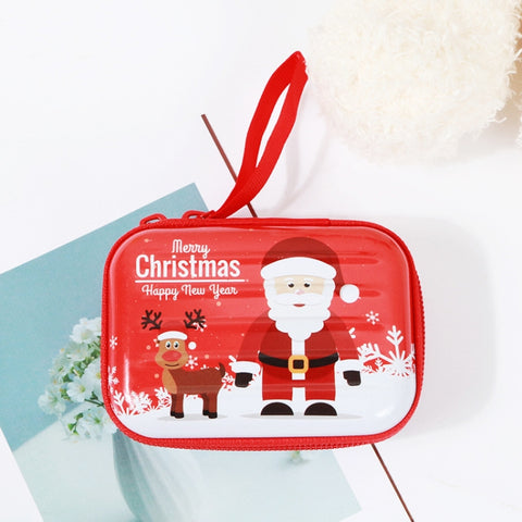 Christmas Cartoon Coin Purse Creative Square Storage Box Key Case, Type 5, Type 6, Type 2, Type 1, Type 3, Type 4