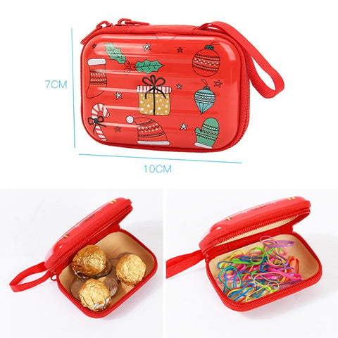 Christmas Cartoon Coin Purse Creative Square Storage Box Key Case, Type 5, Type 6, Type 2, Type 1, Type 3, Type 4