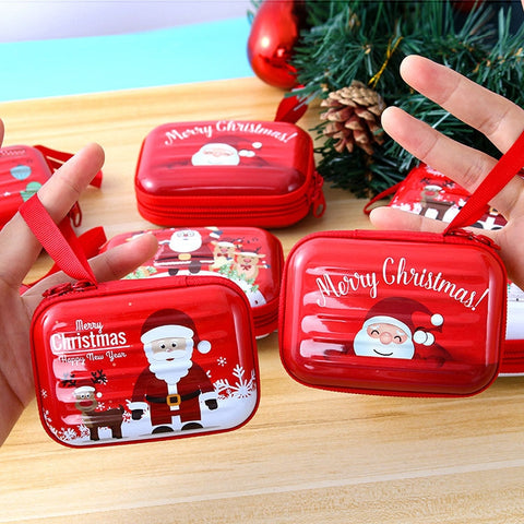 Christmas Cartoon Coin Purse Creative Square Storage Box Key Case, Type 5, Type 6, Type 2, Type 1, Type 3, Type 4