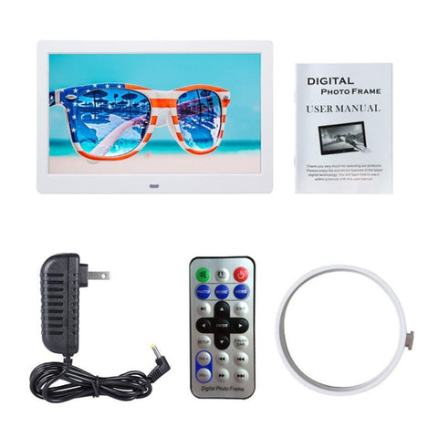 DPF-106 10.1 inch Digital Photo Frame LED Video Advertising Machine, US Plug, EU Plug, UK Plug, AU Plug