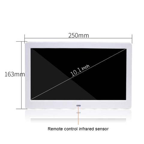 DPF-106 10.1 inch Digital Photo Frame LED Video Advertising Machine, US Plug, EU Plug, UK Plug, AU Plug
