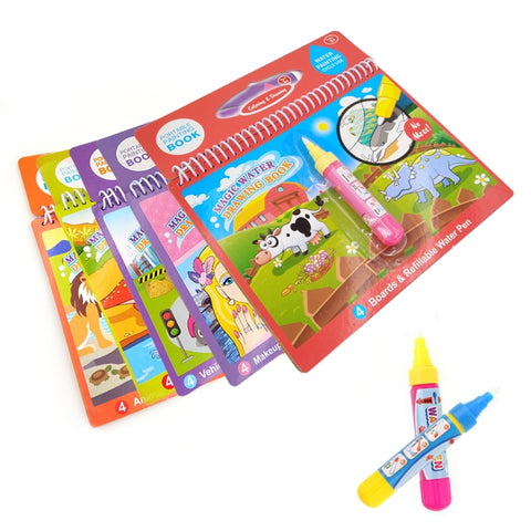 Water Drawing Book Coloring Book Doodle & Magic Pen Painting Drawing Board for Kids Toys Birthday Gift