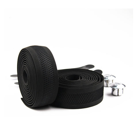 PROMEND Road Bike Handlebar Embossed Hollow Breathable Sweat-absorbent Anti-slip Tape, 200x3cm Mesh Texture