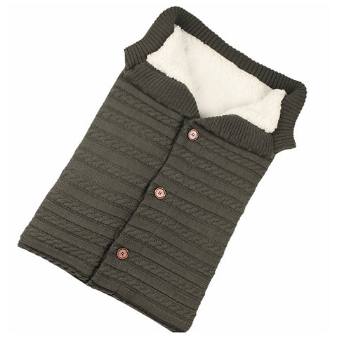 Warm Soft Cotton Knitting Envelope Newborn Baby Sleeping Bag