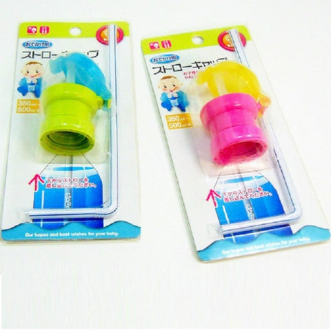Children Portable Bottled Drinks Anti-overflow Anti-squash Replacement Straw Cap, Red, Blue, Yellow, Green