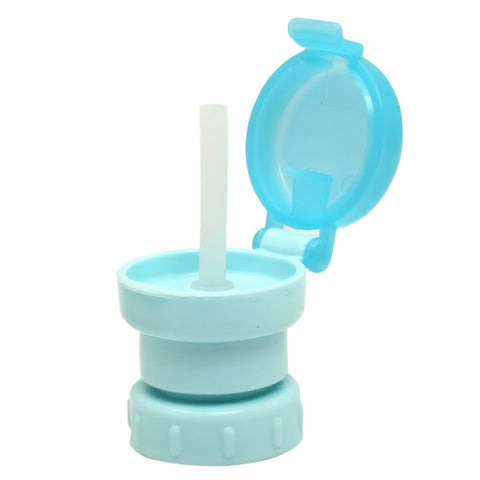 Children Portable Bottled Drinks Anti-overflow Anti-squash Replacement Straw Cap, Red, Blue, Yellow, Green