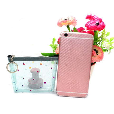 Mini Waterproof PVC Jelly Coin Purse Transparent Zipper Bag